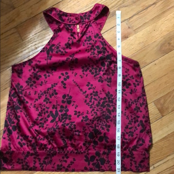 Limited Purple Black Satin Sleeveless Blouse Small - Picture 6 of 6